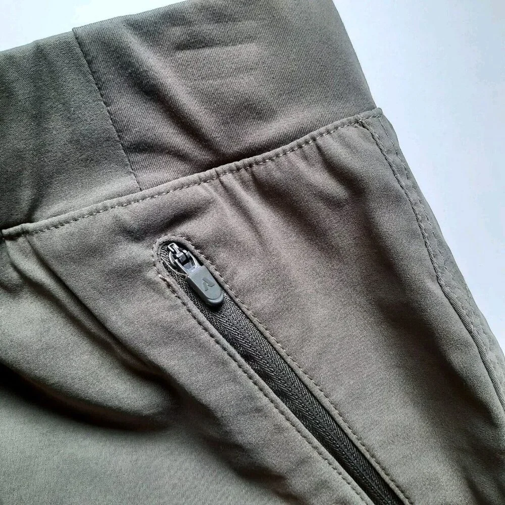 Eddie Bauer First Ascent Shorts Womens 12 Green Pull On Hiking Stretch‎ Nylon
